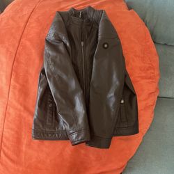 Men’s Dark Brown Leather Jacket 