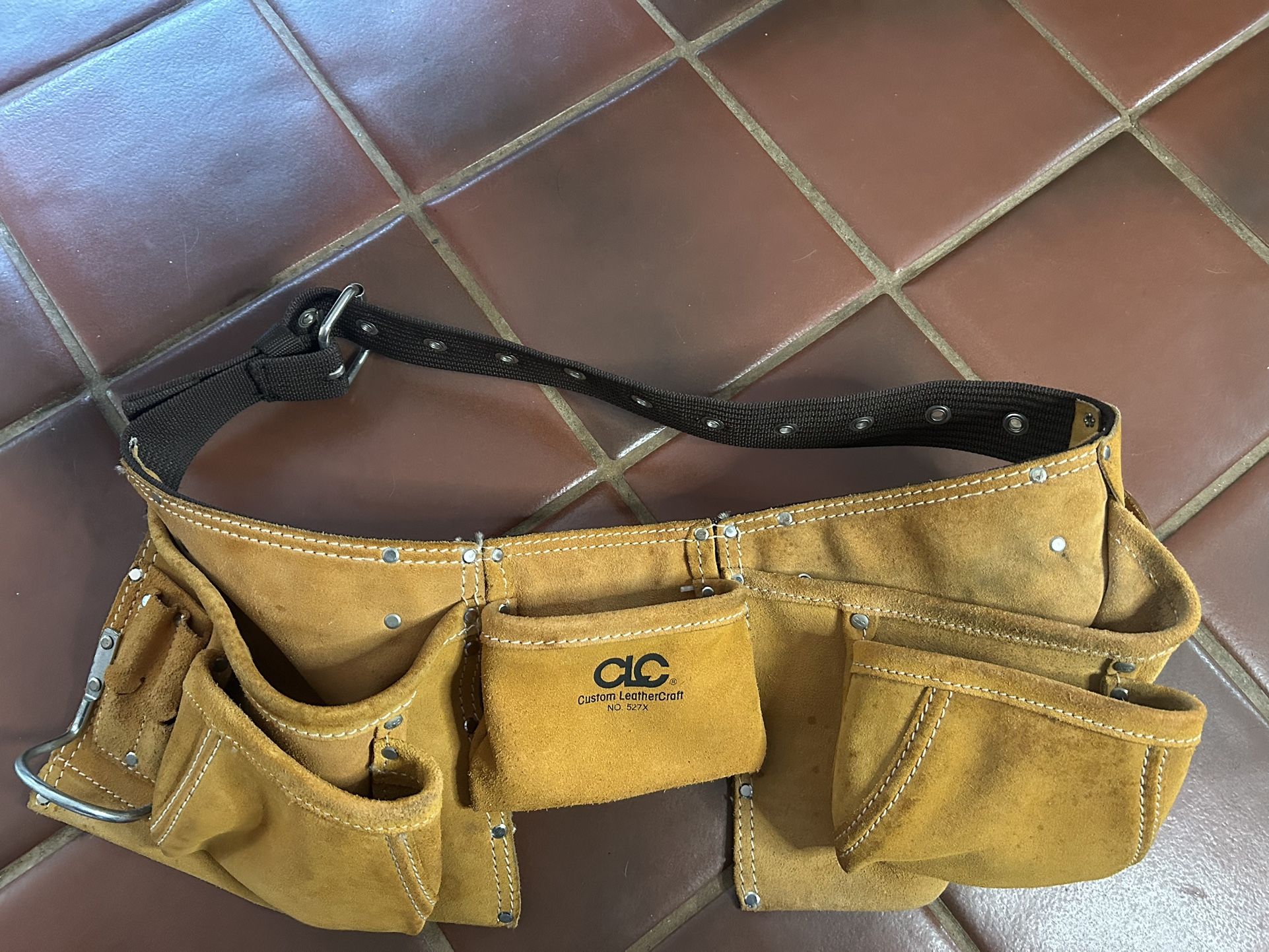 CLC Custom Leather Craft Heavy Duty Tan Suede Tool Belt 527X USA Made