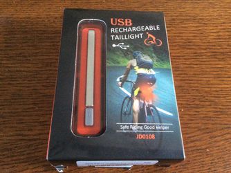 Brand new USB rechargeable tail light, safe riding good helper