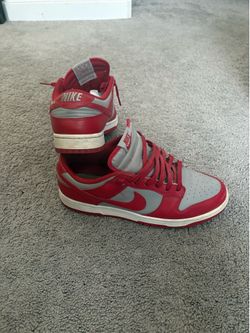 Red & Grey Nike Dunks Size 10.5
