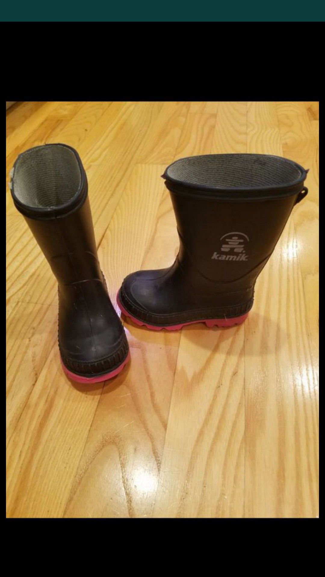 Kamik rain boots toddler size 5