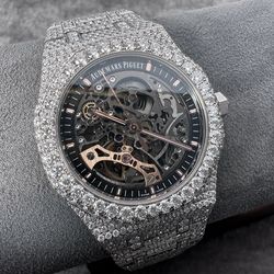 Skeleton AP Moissanite buss down Grade D