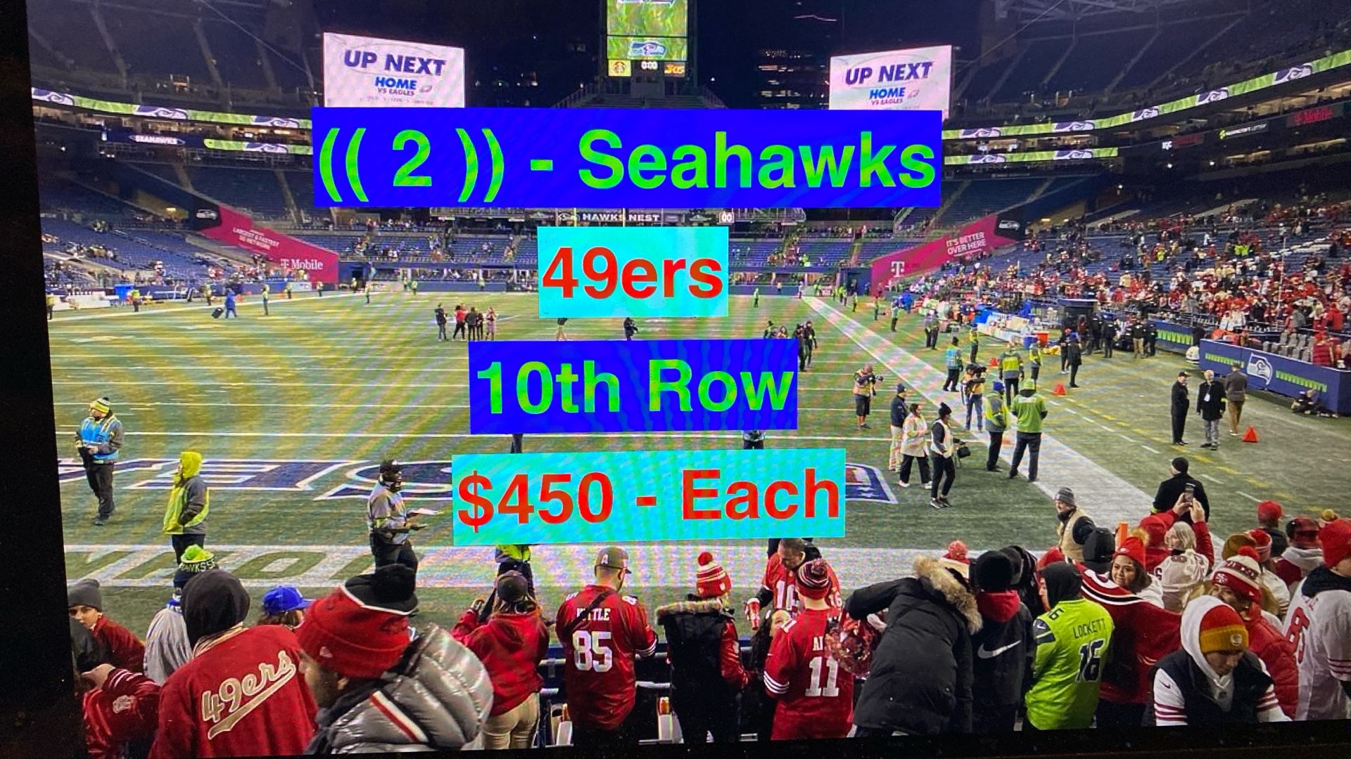 Seahawks 49ers Tickets