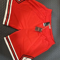 Mitchell & Ness Chicago Bulls Swingman Shorts (Away Red) – Size 3X – Brand New – $75