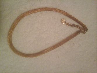 Gold plate necklace