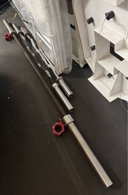 Full Size Olympic Bar, Long Curl Bar, and Short Curl Bar