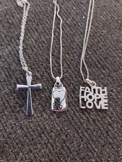 Sterling silver stamped necklaces 20 each