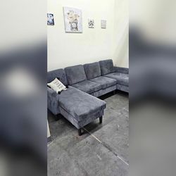 Sectional couch with Double chaises