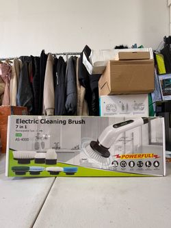 7-in-1 Electric Spin Scrubber with 7 Replaceable Brush Head