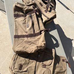 3 Bella Rossi duffle/book/ carry all backpack new  CANVAS  CARRY OR BACKPACKS