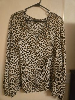 Leopard print blouse