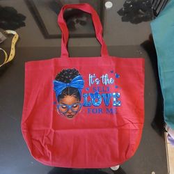 It's The Self-love For Me Red Tote Bag