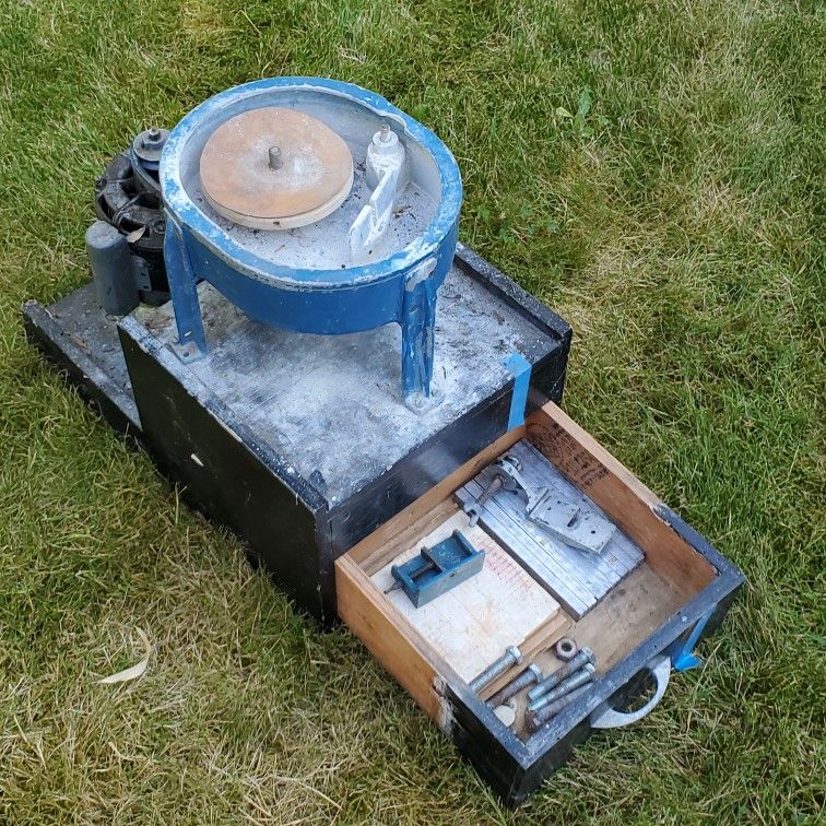 Vintage Lapidary gemstone faceting machine jewelry gem cutter polisher