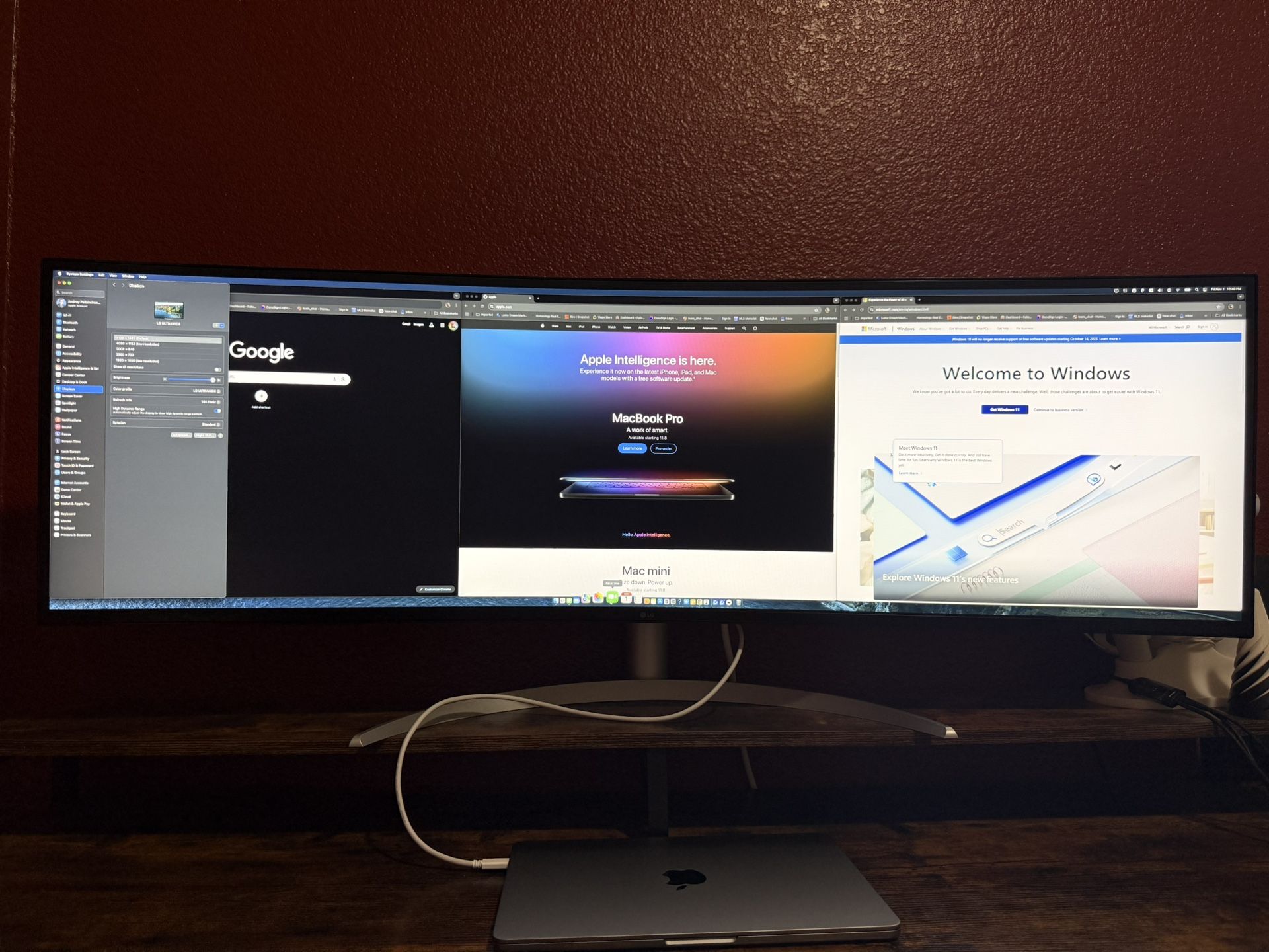 LG 49" is Curved UltraWide™ DQHD Nano IPS 144Hz HDR 400 Monitor with G-SYNC® Compatible