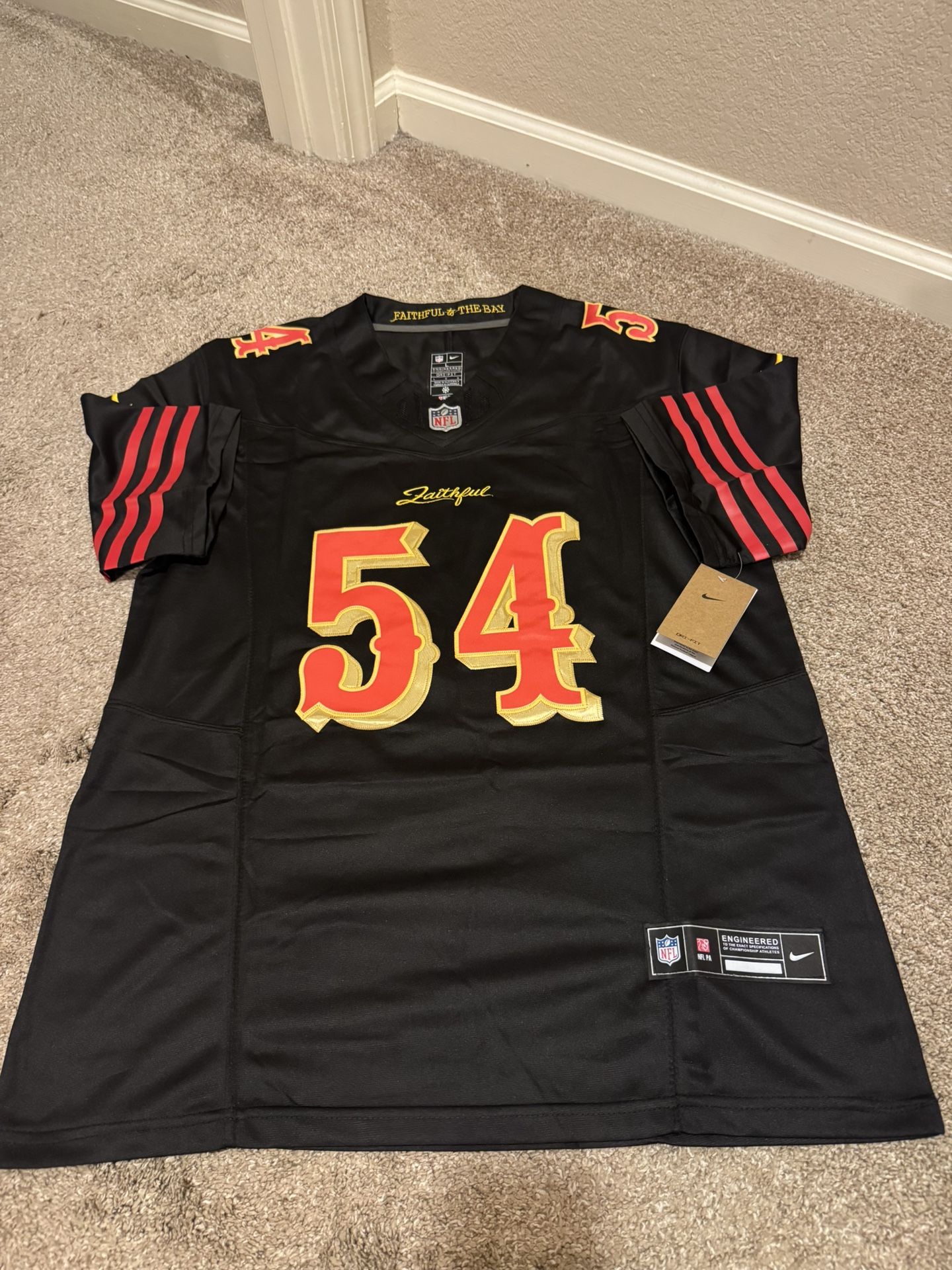 NFL San Francisco 49ers Fred Warner Jersey - Faithful to the City Edition.  Brand new! Medium & Large 