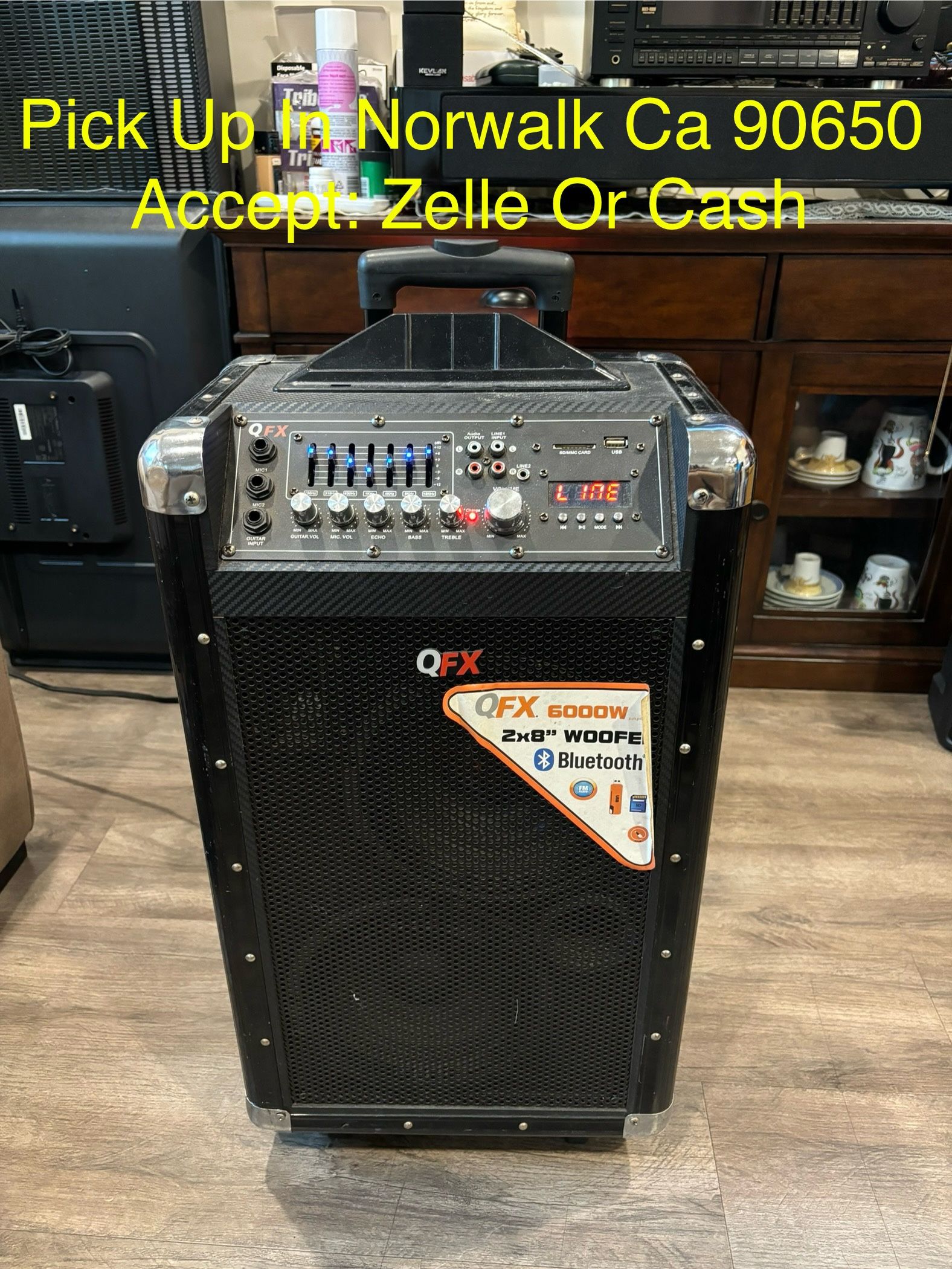 QFX PBX-3080BT Battery Powered PA Bluetooth Party Speaker