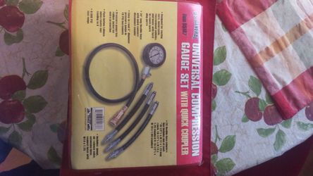 Universal compression Gauge set with Quick coupler