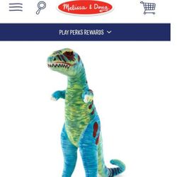 Giant Plush T-Rex With Internal Wire Frame - Melissa & Doug