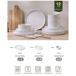 Plates and Bowls Set of 12 Pieces - flatwear - all details in the description section below