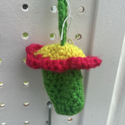 Crochet Flower Chapstick/Lighter Holder
