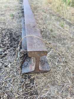 Railroad Track Steel - ~7ft / ~300lbs - Great for Blacksmith Anvils, Tractor Drag, or Weights
