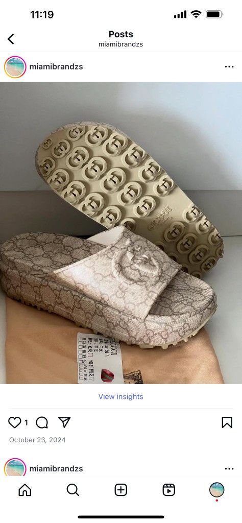 Gucci Men Women Slides