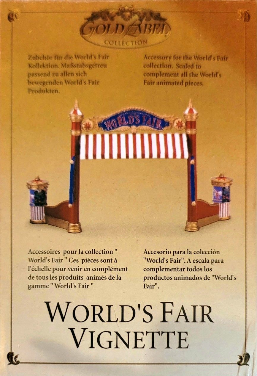 Mr. Christmas Gold Label Collection World's Fair Vignette Entrance. Unopened In The Box.