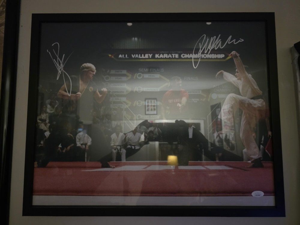 Autographed Karate Kid Photo