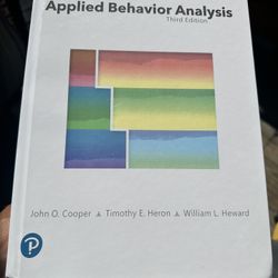 Applied Behavioral Analysis third edition