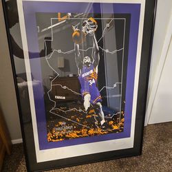 Charles Barkley Rare Autographed 44×33 Poster Serial# 382/434