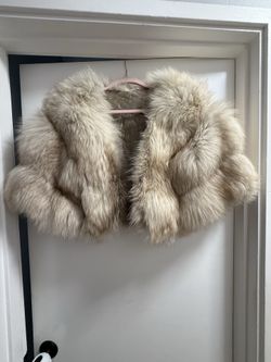 Vintage Fox Fur Stole Shrug wedding cover
