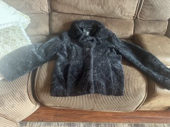 Black Furry Womens Jacket