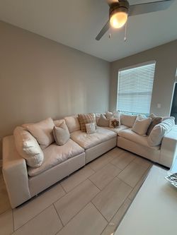 White Modular Sectional Cloud Sofa