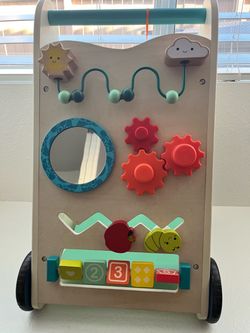 Wooden Baby Activity Walker Push Toy