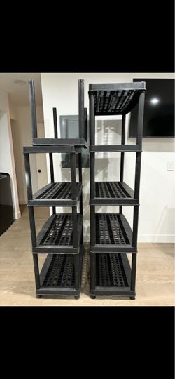 Plastic storage racks