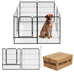 Dog Playpen,24 32 40 48 in(H) Pet Fence