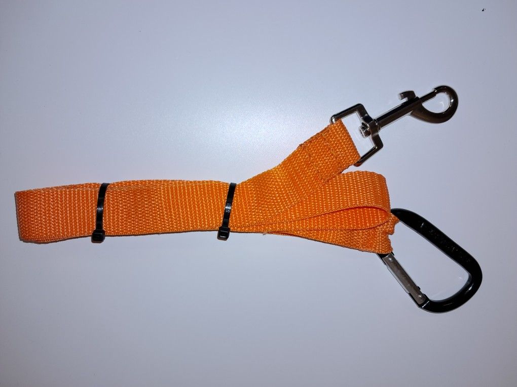 New Orange Seat Belt Leash For Large Dog