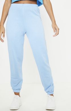 Baby blue cuffed joggers