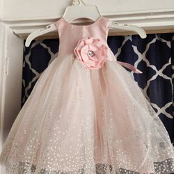 Baby Pink Dress 9 Months 