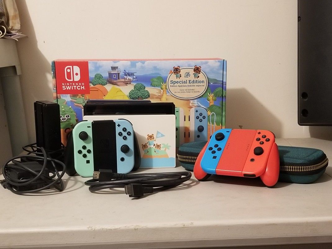 Nintendo Switch Animal Crossing Edition Bundle