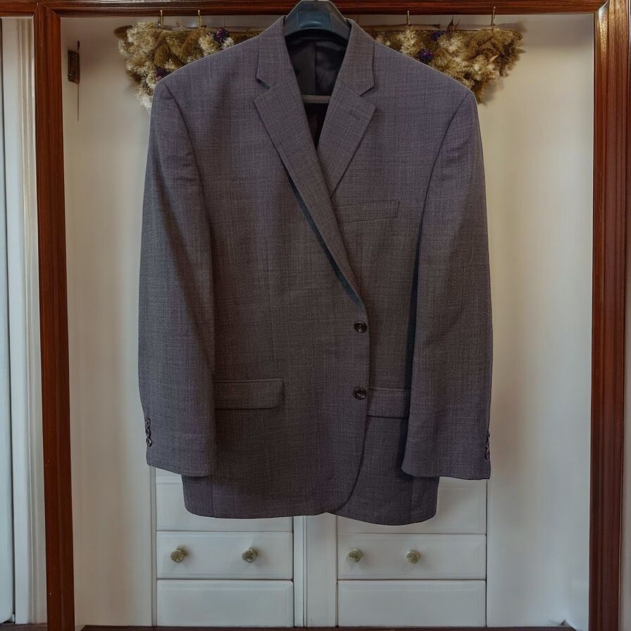 Chaps Est. 1978 Men's Suit Jacket Size 48R Gray Blazer RN90736