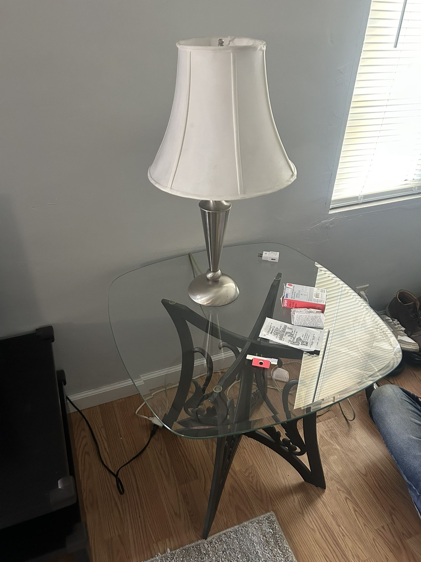 Metal And Glass End Tables $60 Obo