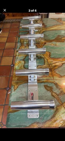 Custom aluminum fishing rod holder 52.5”