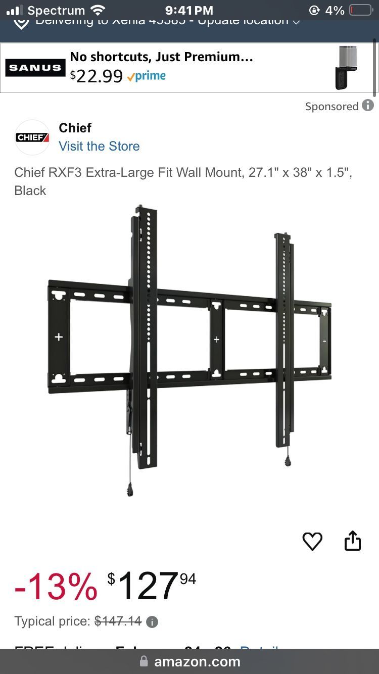 Brand New XL TV Mount