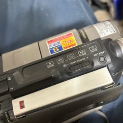 a vintage Sony Handycam CCD-TRV46 NTSC video