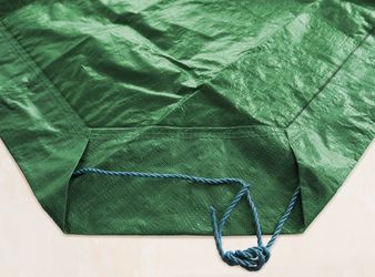9' x 9' Hunter Green Drawstring Tarp