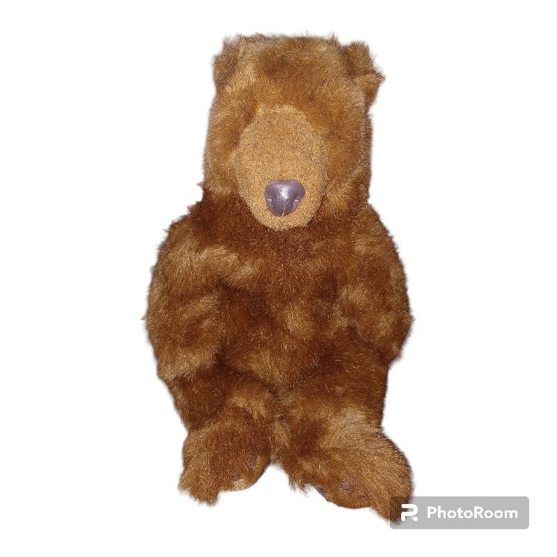 VTG Russ Berrie KODIAK Bear Stuffed Animal Plush Brown Teddy Large Weighted 18