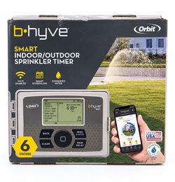 NEW Orbit B HYVE 57946 Smart WIFI App Control 6 Zone Sprinkler System Controller