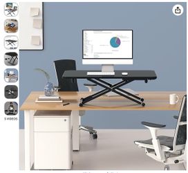 Standing desk extension