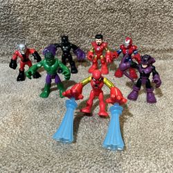 Imaginext lot of 7 Marvel Ironman Hulk Ant man Hawkeye Black Panther Figure